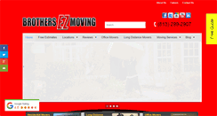 Desktop Screenshot of brothersezmoving.com