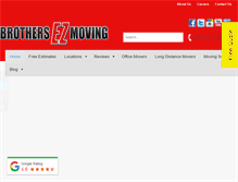 Tablet Screenshot of brothersezmoving.com